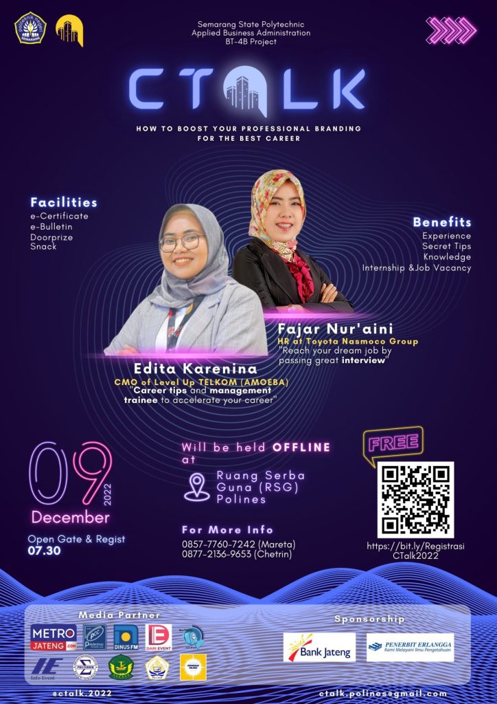 Career Talk 2022 “How to Boost your Professional Branding for the Best Career”