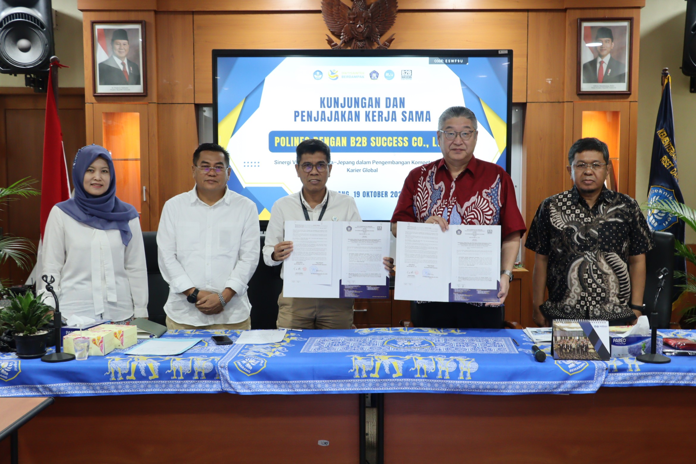 Polines Teken MoU dengan B2B Success Co. Ltd., Perkuat Kemitraan dengan Jepang - 1