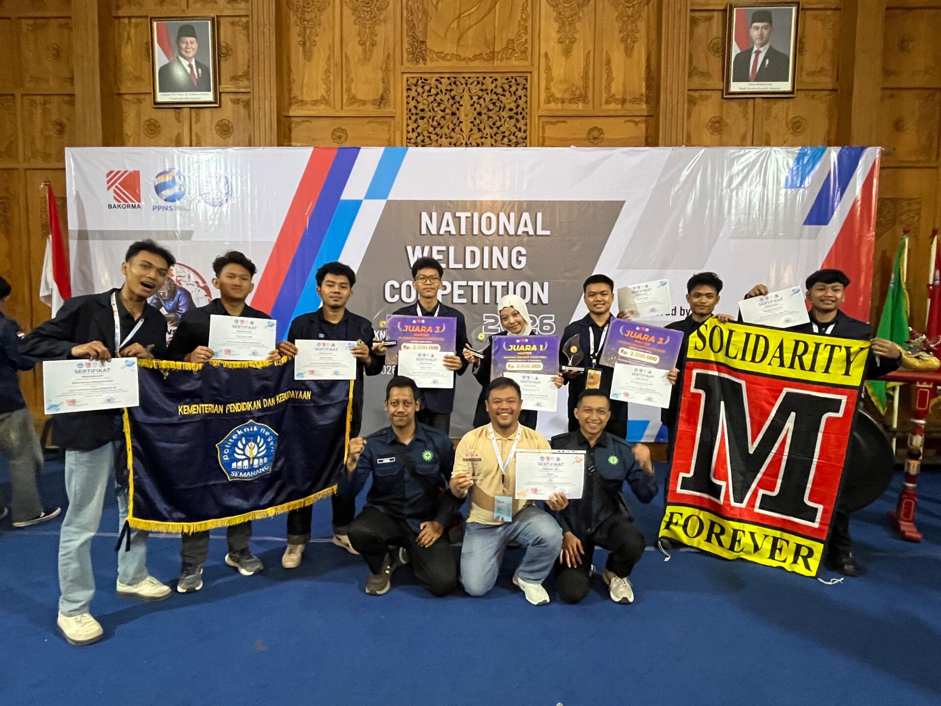 Polines Raih Juara Umum 4 National Welding Competition 2026